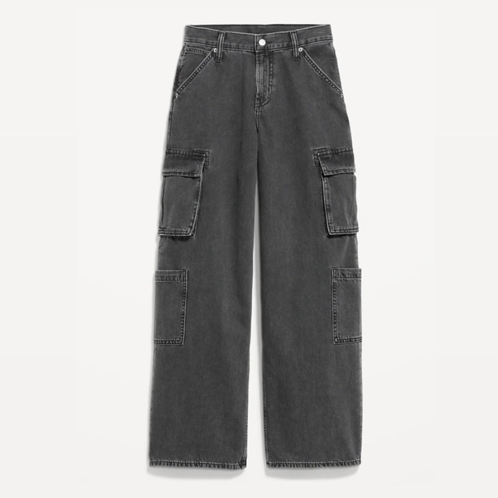 Old Navy Mid-Rise Baggy Wide Leg Jeans